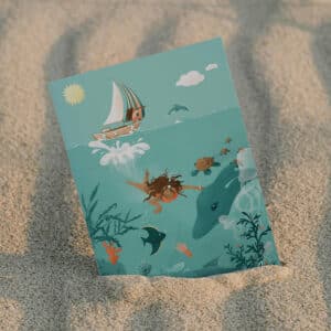 Illustration "Le Grand Bleu" par Léa Maignan - Collection Été
