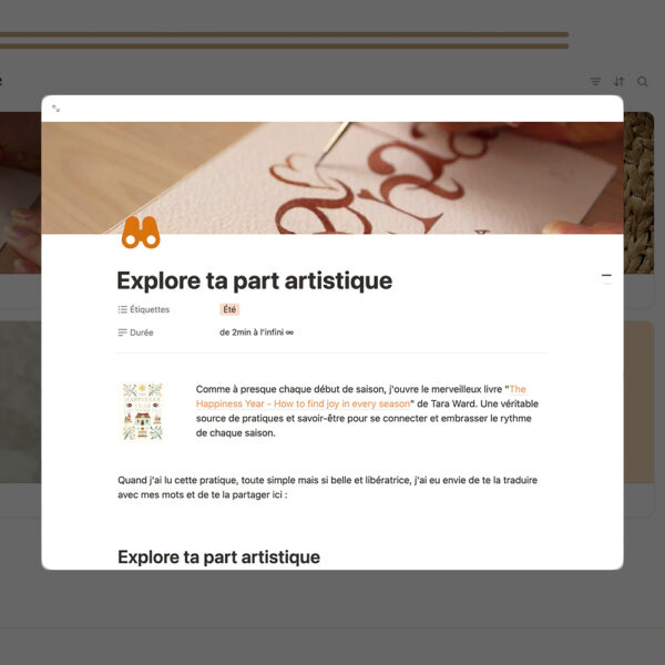 Espace "Cycle Été" par Léa Maignan - Collection Été