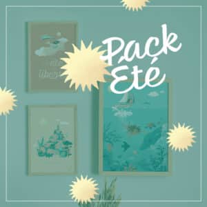 Le pack "Été" rassemble l'ensemble des illustrations et papeterie de la collection de saison.