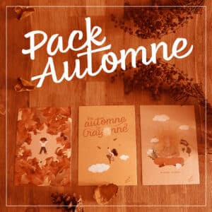 Le pack "Automne" rassemble l'ensemble des illustrations et papeterie de la collection de saison.
