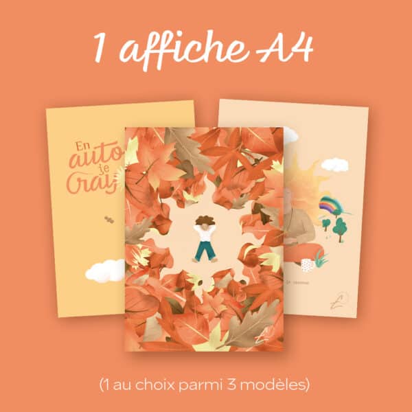 1 illustration au format A4 du pack saisonnier "Automne"